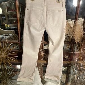 7 For All Mankind white distressed Josephina boyfriend jeans sz27 stretchy, EUC